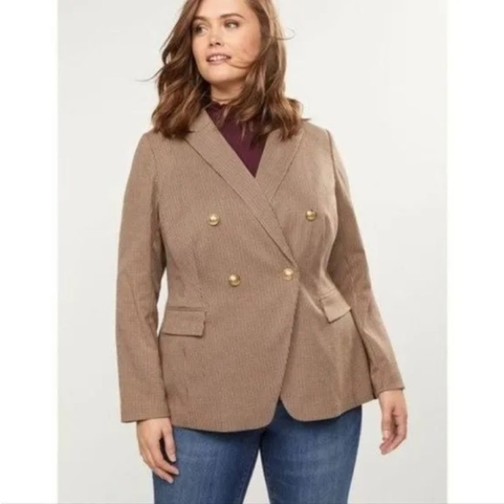 The Bryant Blazer brown maroon/black houndstooth pattern